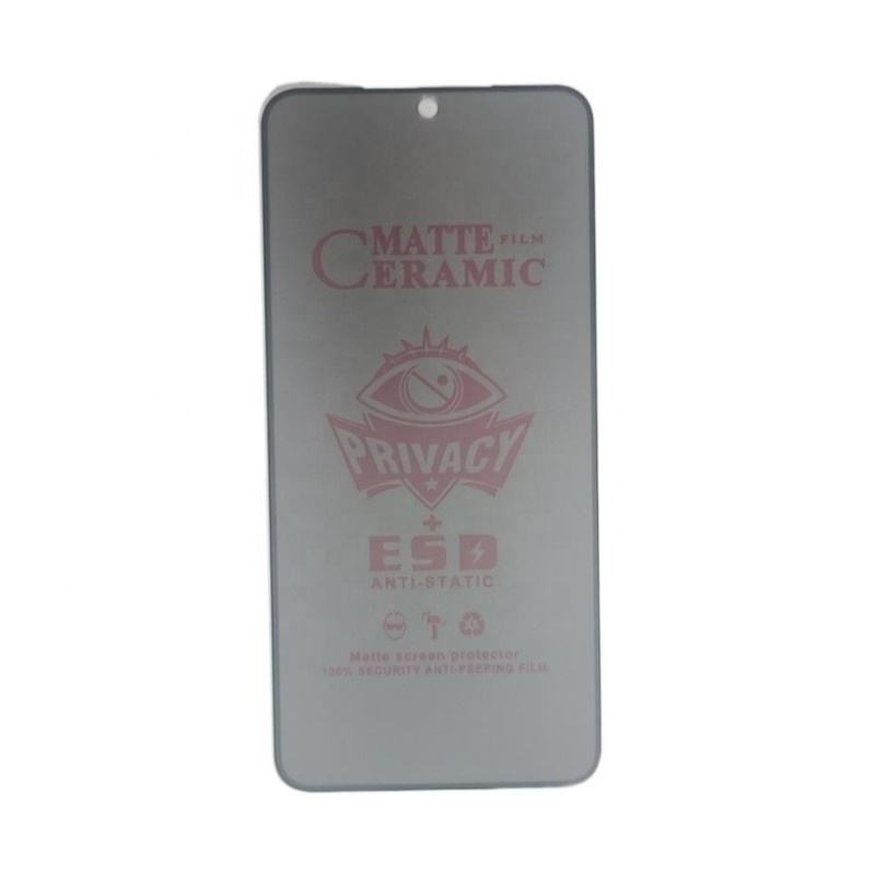Flexible Ceramic Matte Privacy Film for Samsung S25, Privacy Anti-Spy Anti-Fingerprint Bendable shock-resistance Ceramic Screen protector for Samsung Galaxy S25 (Ceramic, NOT GLASS)
