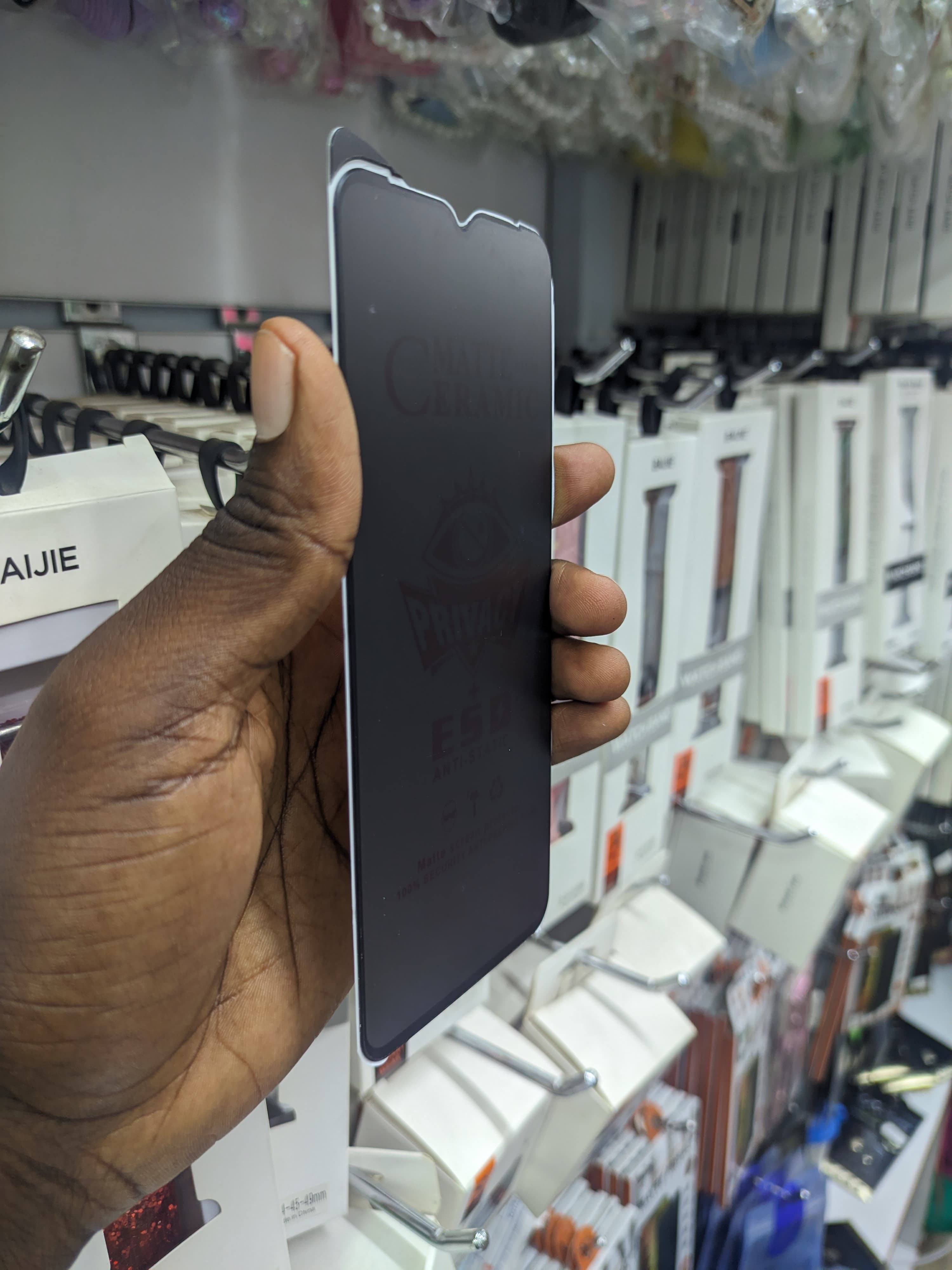 Flexible Ceramic Matte Privacy Film for Xiaomi 9A, Privacy Anti-Spy Anti-Fingerprint Anti-Glare Bendable shock-resistance Ceramic Screen protector for Xiaomi Redmi 9A (Ceramic, NOT GLASS)