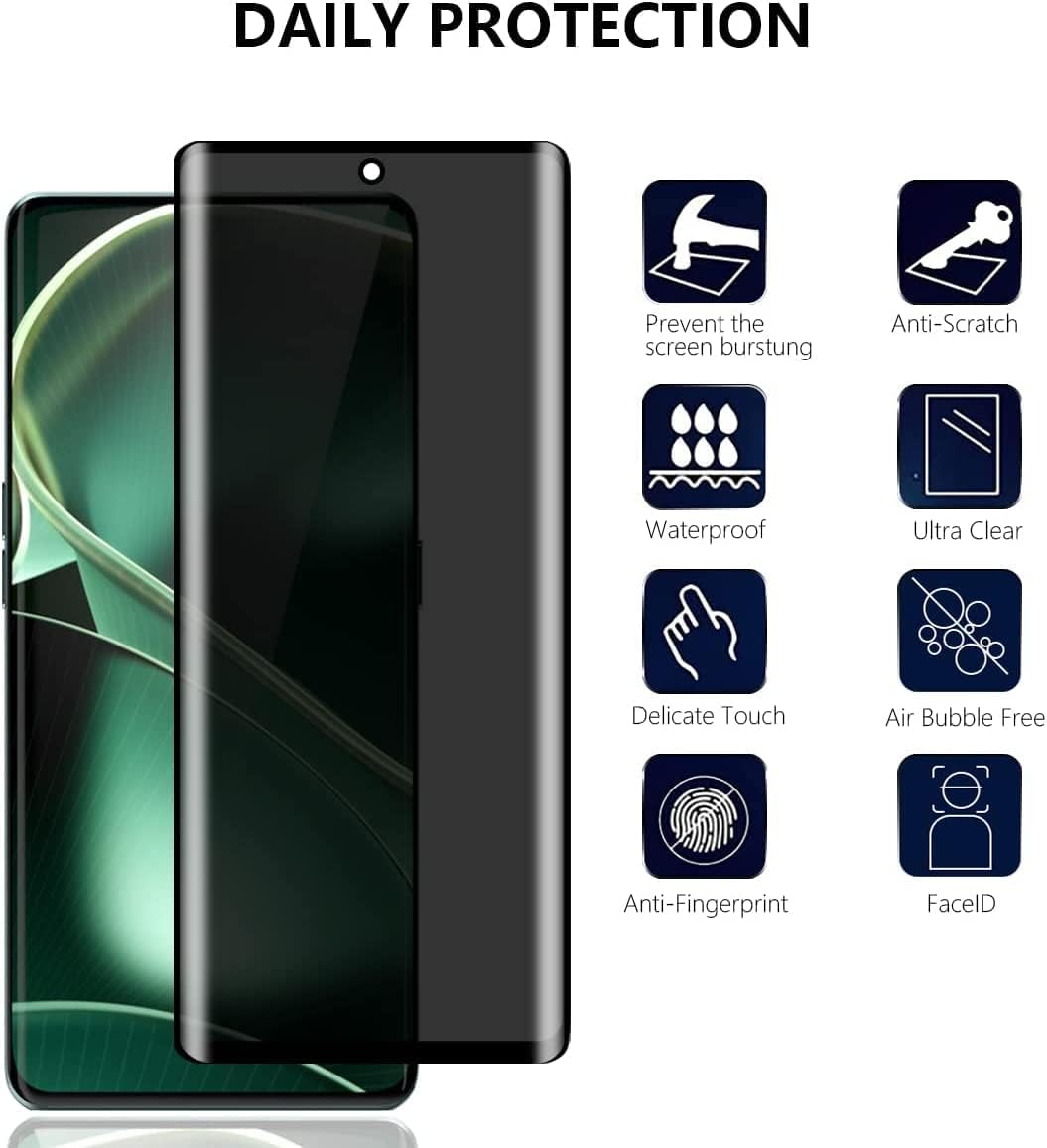 Flexible Ceramic Matte Privacy Film, Privacy Anti-Spy Anti-Fingerprint Anti-Glare Bendable shock-resistance Ceramic Screen protector for Tecno Phantom X2/ PhantomX2 Pro (Ceramic, NOT GLASS)