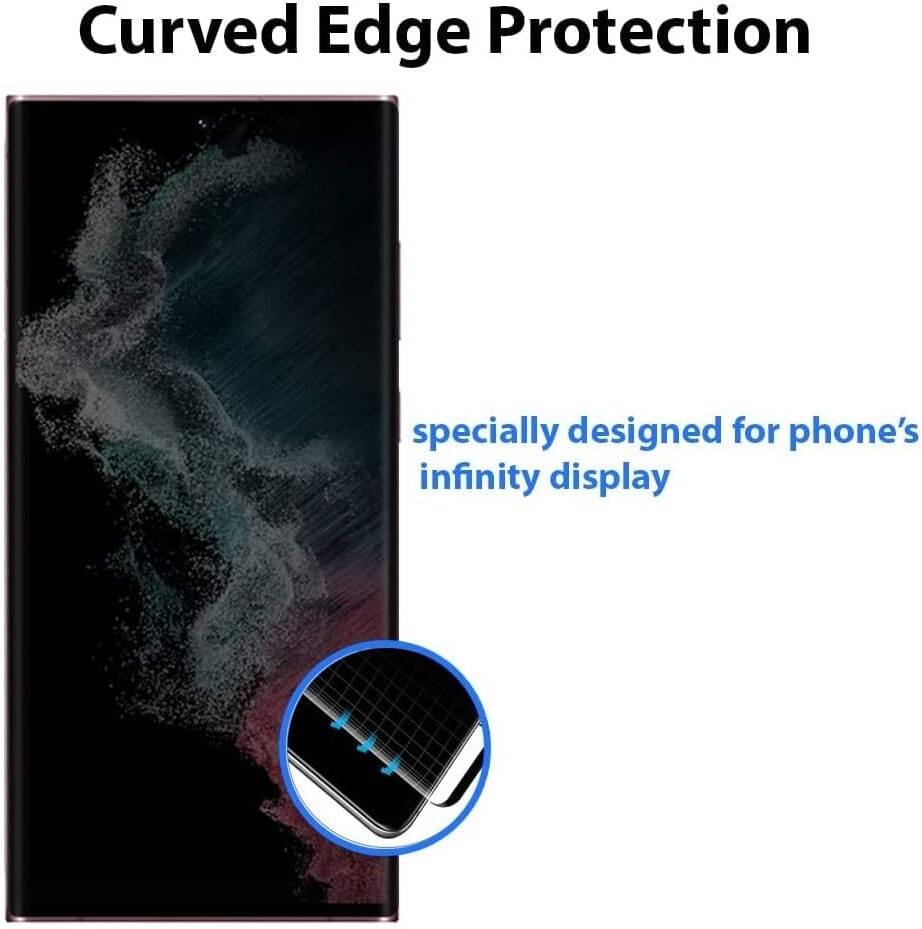 Flexible Ceramic Matte Privacy Film for Samsung S22 Ultra, Privacy Anti-Spy Anti-Fingerprint Bendable shock-resistance Ceramic Screen protector for Samsung Galaxy S22 Ultra (Ceramic, NOT GLASS)