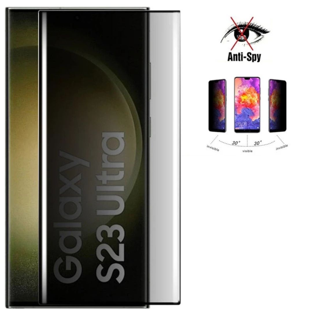 Flexible Ceramic Matte Privacy Film for Samsung S23 Ultra, Privacy Anti-Spy Anti-Fingerprint Bendable shock-resistance Ceramic Screen protector for Samsung Galaxy S23 Ultra (Ceramic, NOT GLASS)