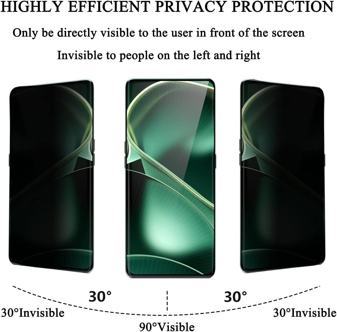 Flexible Ceramic Matte Privacy Film for Reno 8, Privacy Anti-Spy Anti-Fingerprint Bendable shock-resistance Ceramic Screen protector for Oppo Reno8 (Ceramic, NOT GLASS)