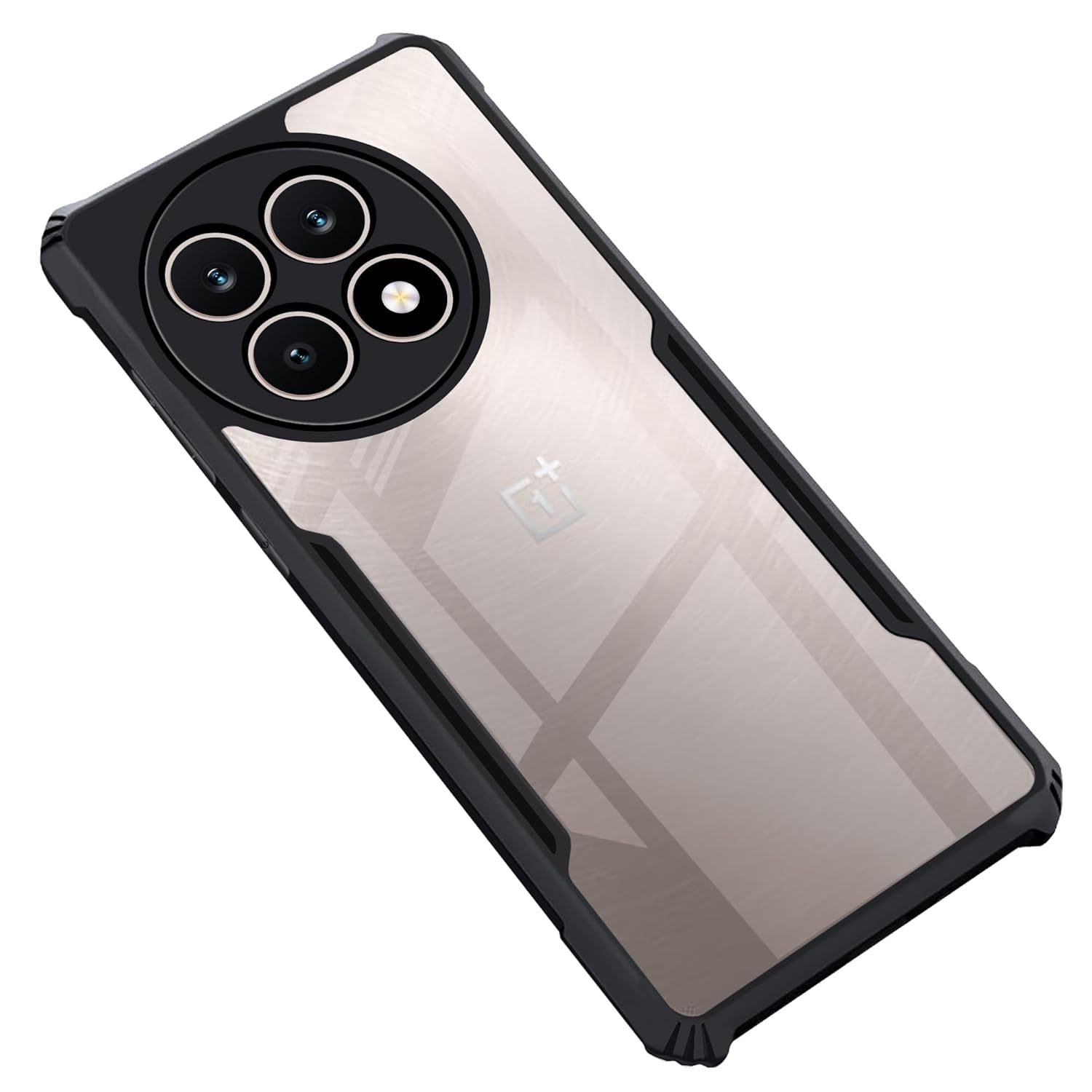 Hybrid Black Border TPU Bumper Case with AirEDGE Technology Crystal Clear Case, Drop protection Smartphone Cover for OnePlus 13R