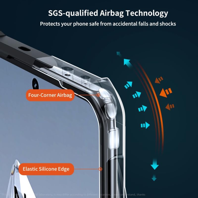 Xundd 4-Corner Airbag Shockproof Bumper Shell Back Transparent Acrylic + TPU Buffer Case Cover for OnePlus 12