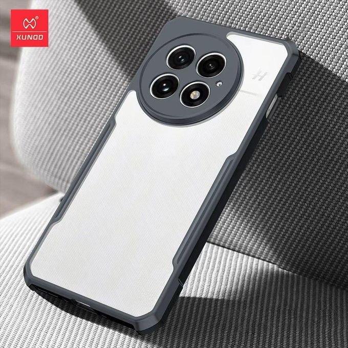 Xundd 4-Corner Airbag Shockproof Bumper Shell Back Transparent Acrylic + TPU Buffer Case Cover for OnePlus 13R