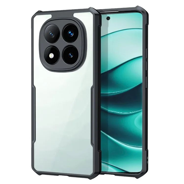 Xundd 4-Corner Airbag Shockproof Bumper Shell Back Transparent Acrylic + TPU Buffer Case Cover for Xiaomi Redmi Note 14 Pro+ 5G (Redmi Note 14 Pro Plus)