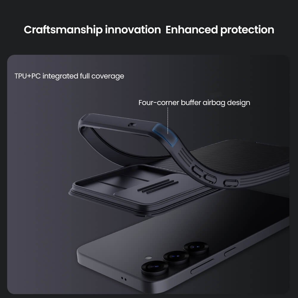 Nillkin CamShield Cover Case with Sliding Camera Protector Shockproof Protective Case for Samsung Galaxy S25+ (Samsung S25 Plus)