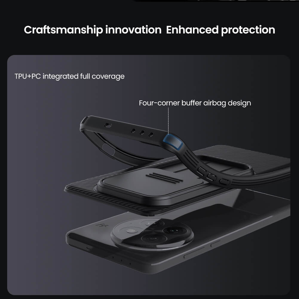 Nillkin CamShield Cover Case with Sliding Camera Protector Shockproof Protective Case for OnePlus 13