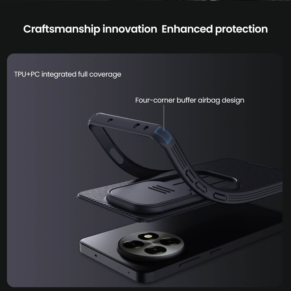 Nillkin CamShield Cover Case with Sliding Camera Protector Shockproof Protective Case for OnePlus 13R