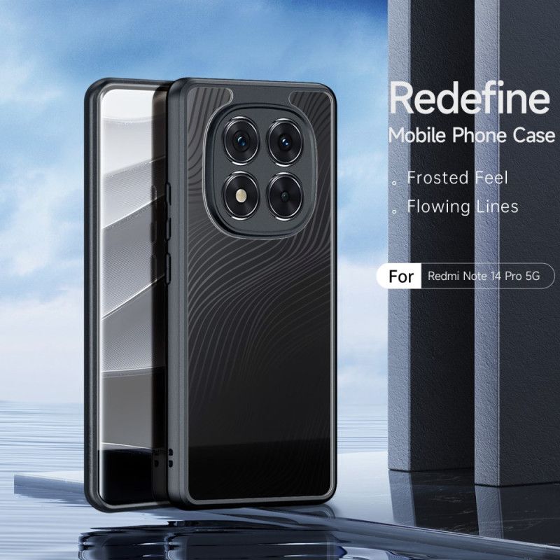 Dux Ducis Aimo Series Back Cover for  Xiaomi Redmi Note 14 Pro 5G, Flowing Line Luxury Frosted Anti-Fingerprint Translucent Matte Back Case for Redmi Note 14 Pro 5G (Not 4G)