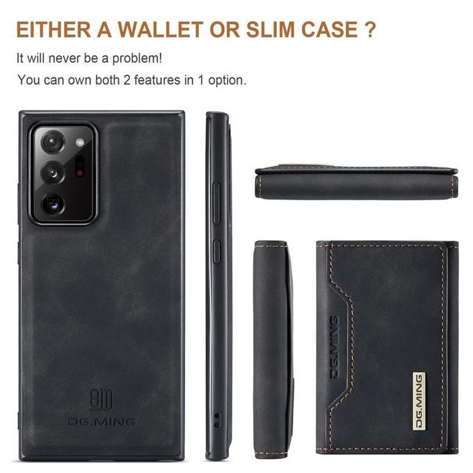 2 in 1 Magnetic Detachable Wallet Cover Case for Samsung Galaxy Note20 Ultra, Slim Leather Case with Removable Tri-fold Wallet Credit Card Cash Holder