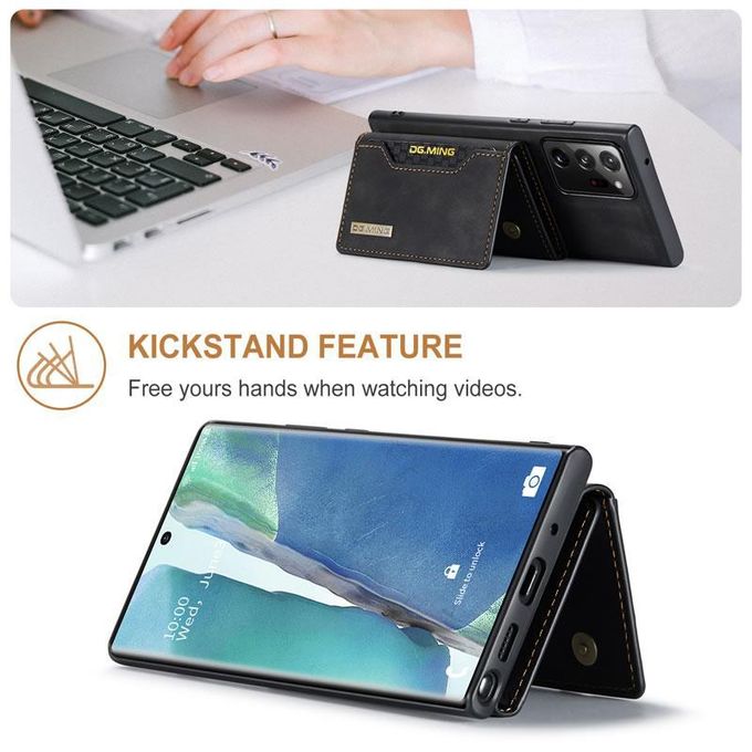 2 in 1 Magnetic Detachable Wallet Cover Case for Samsung Galaxy Note20 Ultra, Slim Leather Case with Removable Tri-fold Wallet Credit Card Cash Holder