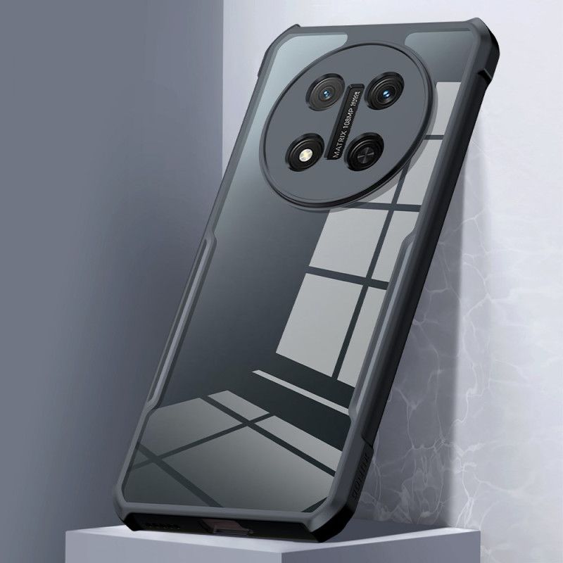 Xundd 4-Corner Airbag Shockproof Bumper Shell Back Transparent Acrylic + TPU Buffer Case Cover for Xundd X9c