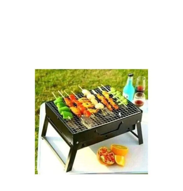 Foldable portable barbeque charcoal grill