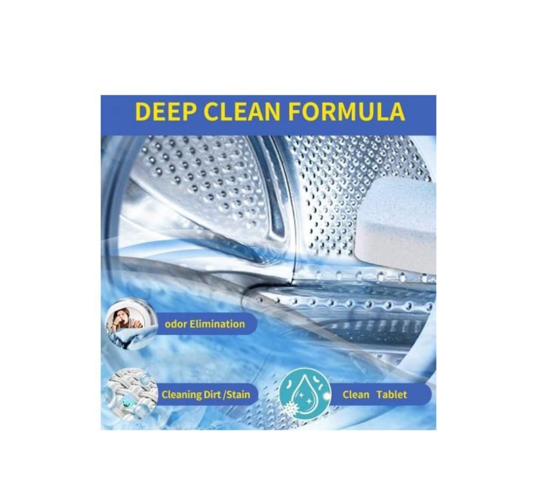 12 pcs washing machine drum cleaning tablets, antibacterial