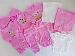 8pc newborn receiving set with baby first clothes