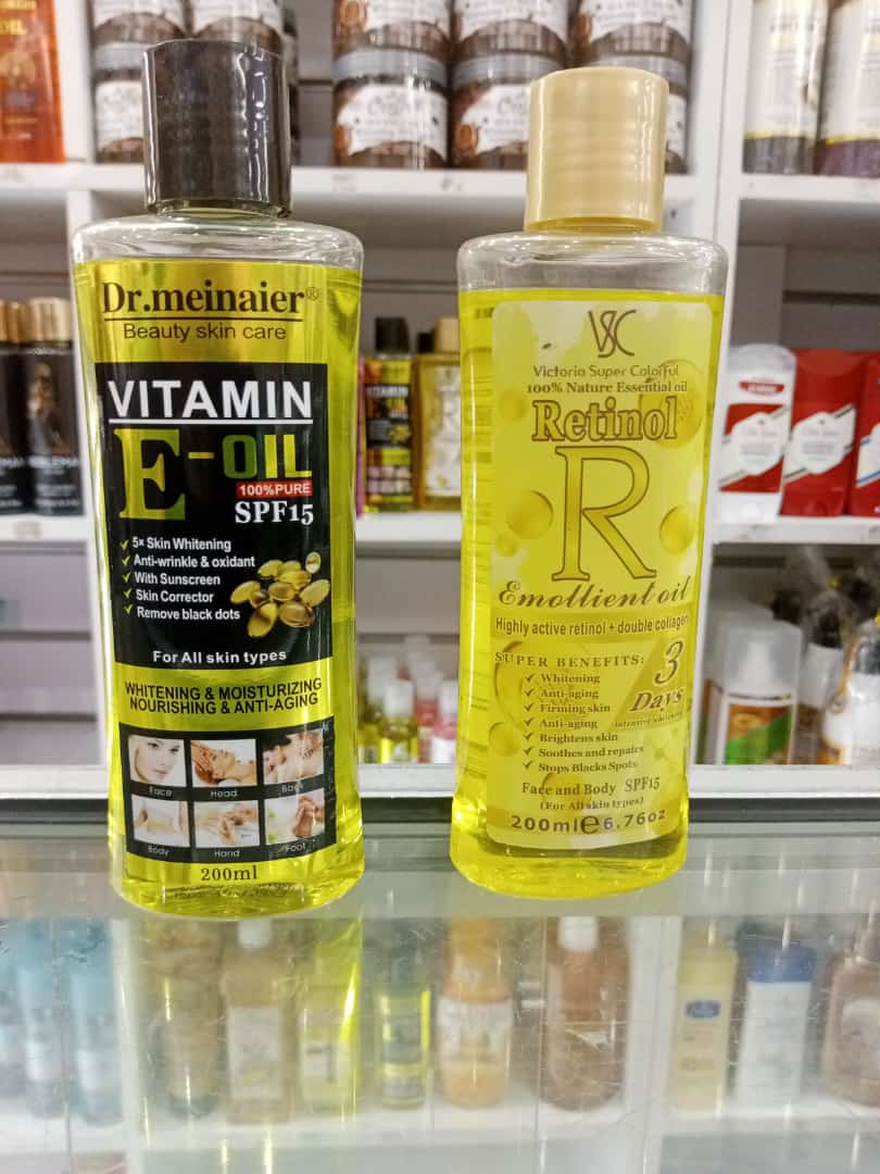 2 Packs DR MEINAIER Vitamin E Oil with spf15 Moisturizing Skin Wound Healing Reducing Skin Itching Antioxidant Anti-aging Benefits DR MEINAIER Vitamin E Oil with spf15