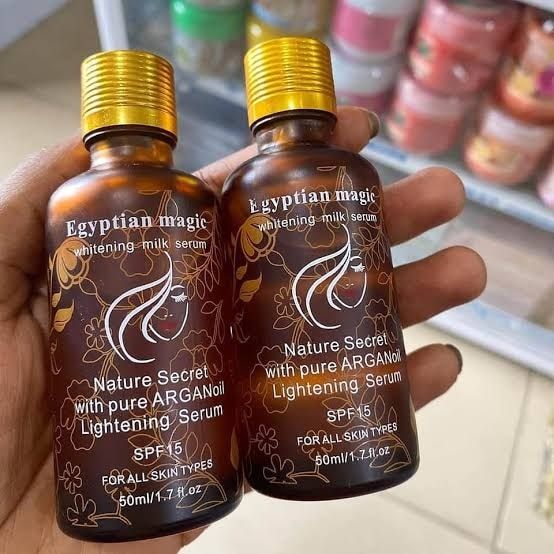 2 Packs Egyptian Magic Serum Egyptian Magic Moisturises and Firms The Skin Unifies the Skin Tone Heals Stretchmarks and Patches Fades Dark Knuckles Cream and Moisturizers