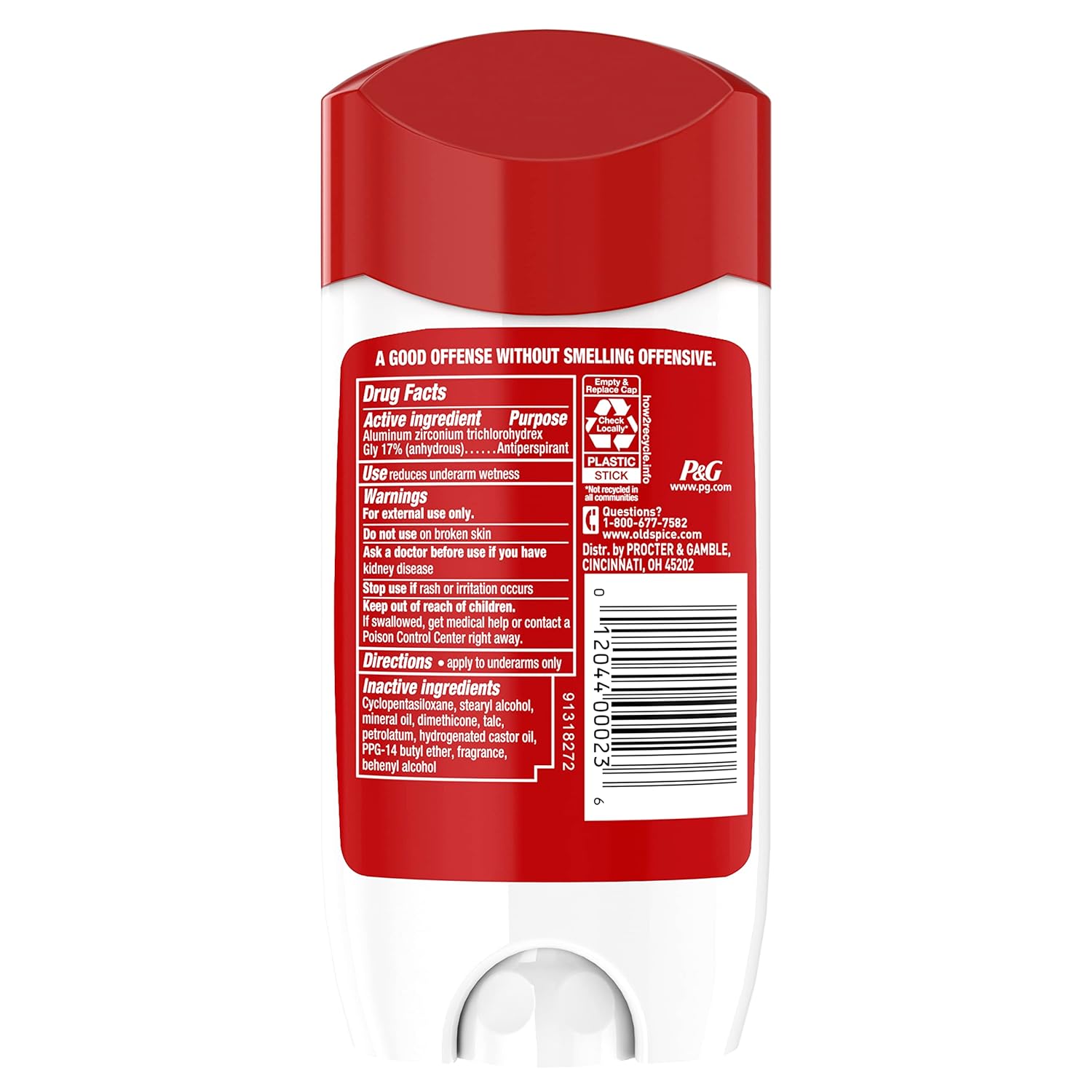 Old Spice Antiperspirant and Deodorant for Men High Endurance Original 3 Oz  Reduces Armpit Sweat High Endurance Collection Anti-Perspirant Old Spice Invisible Solid Men's Antiperspirant and Deodorant