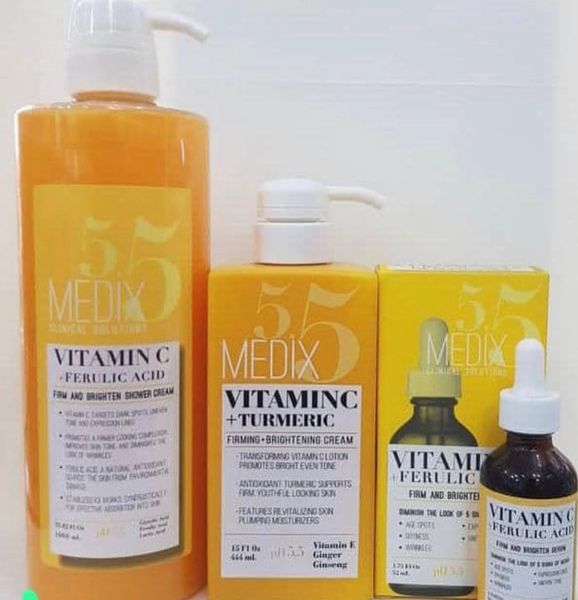 MEDIX 5.5 Vitamin C Ferulic Acid Shower Cream 1000ml Brightening Antioxidant Protection Hydration More radiant complexion MEDIX 5.5 Vitamin C Ferulic Acid Shower Cream