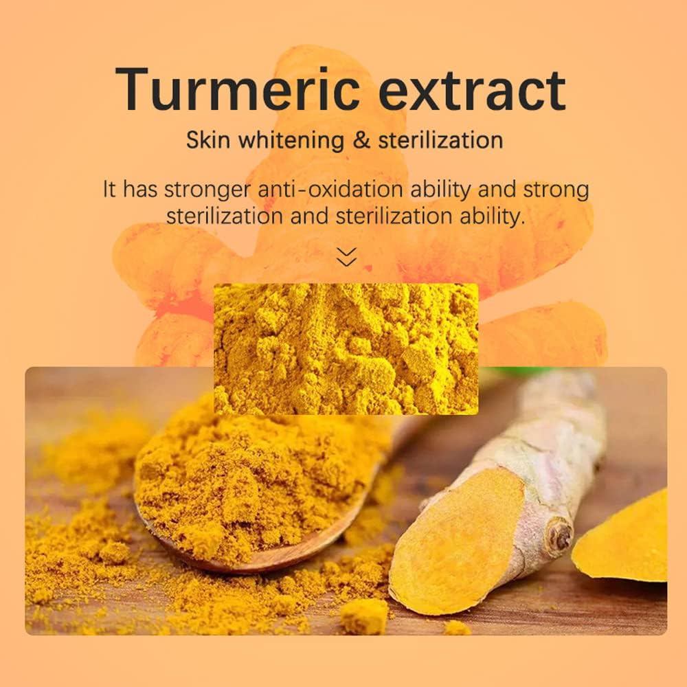 2 Pack Turmeric Facial Cream Anti Aging Whitening Fade Fine Line Face Cream 50ml Moisturizing Nourish Skin Care Guanjing Natural Care Turmeric Anti-Aging Face Cream