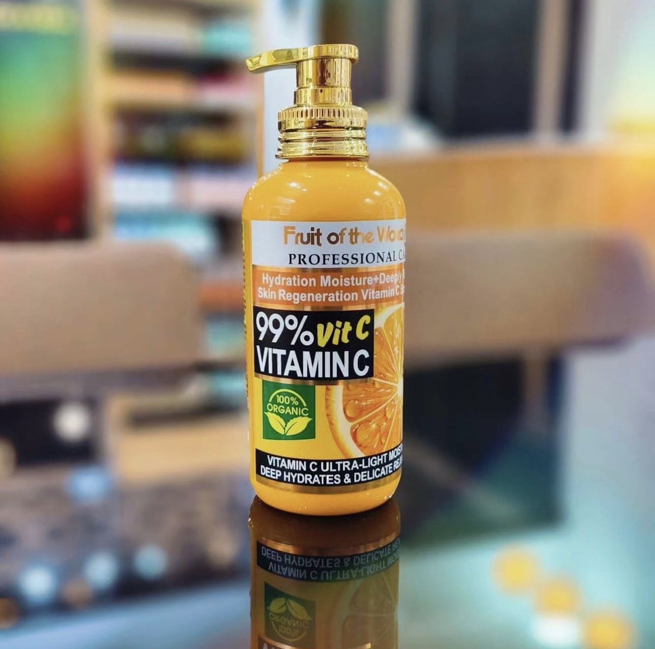 Fruit Of Wokali Body Lotion Professional Care 99% Vitamin Lotion Body Nourishing Skin Care Anti-Aging Cream & Moisturizer Non-Fragrance, Non - Alcoholic, color free, Paraben-Free