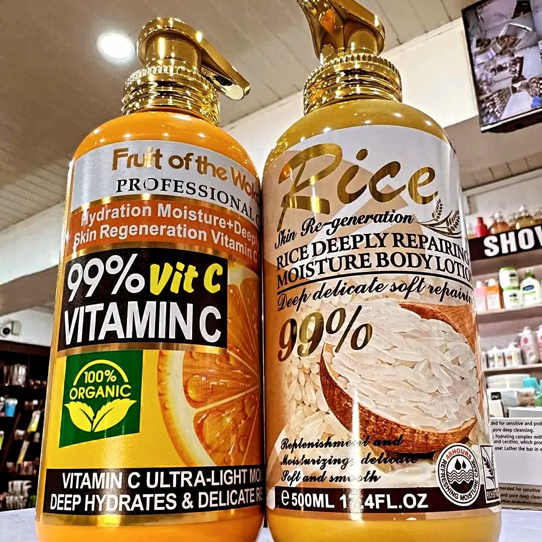 Fruit Of Wokali Body Lotion Professional Care 99% Vitamin Lotion Body Nourishing Skin Care Anti-Aging Cream & Moisturizer Non-Fragrance, Non - Alcoholic, color free, Paraben-Free