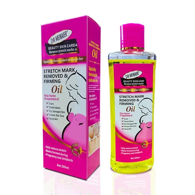 DR MEINAIER Stretch Mark Remover & Firming Oil - 200ml Removes Stretch Marks Evens Out The Skin Tone Removes Pregnancy Marks Prevent Skin Aging 200ml