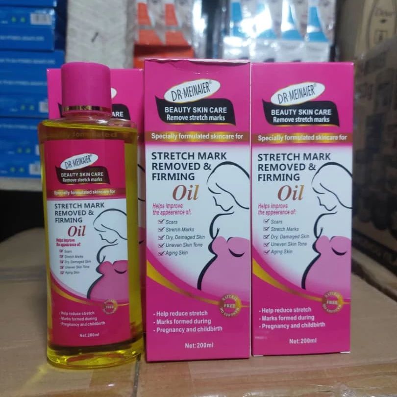 DR MEINAIER Stretch Mark Remover & Firming Oil - 200ml Removes Stretch Marks Evens Out The Skin Tone Removes Pregnancy Marks Prevent Skin Aging 200ml