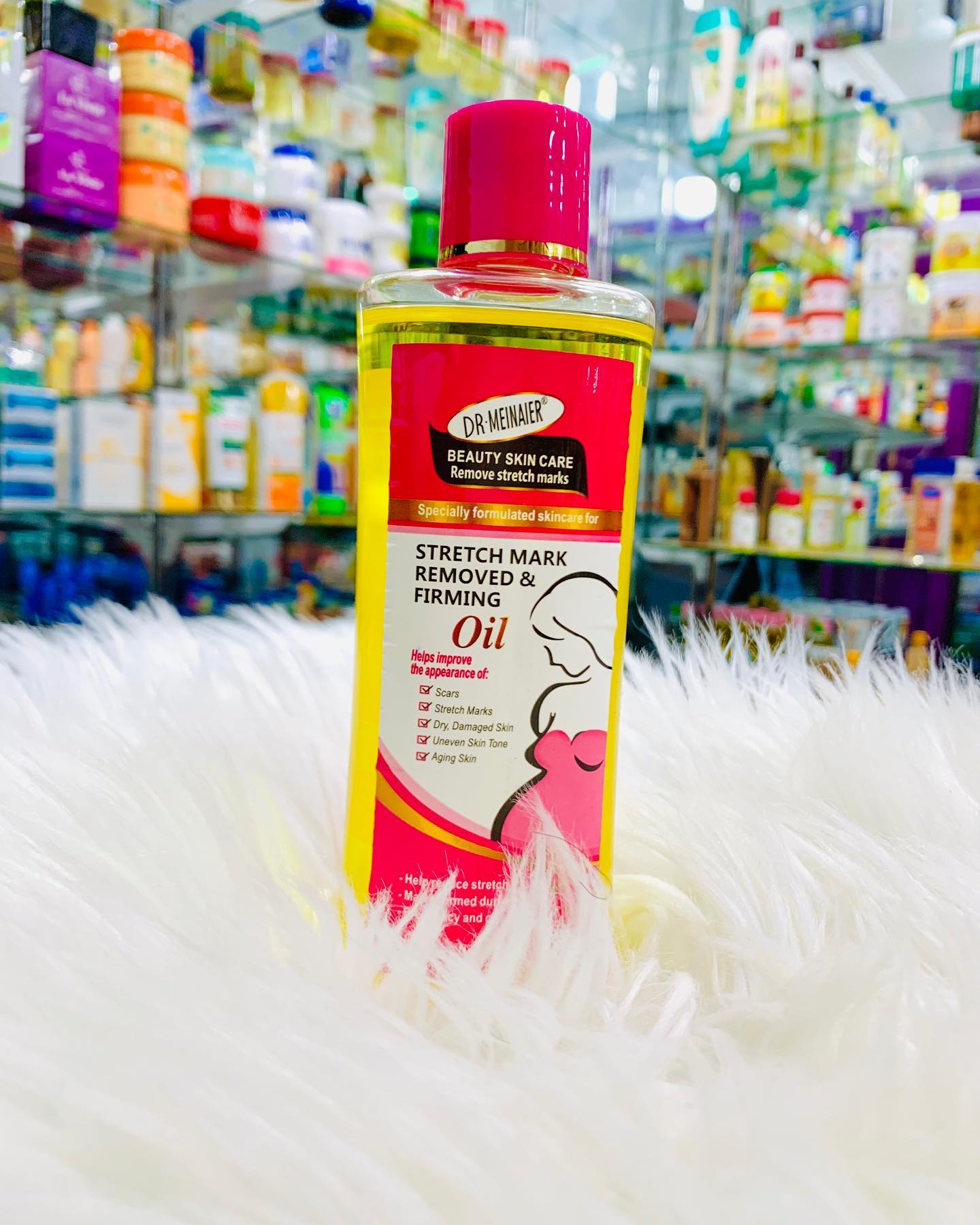 DR MEINAIER Stretch Mark Remover & Firming Oil - 200ml Removes Stretch Marks Evens Out The Skin Tone Removes Pregnancy Marks Prevent Skin Aging 200ml