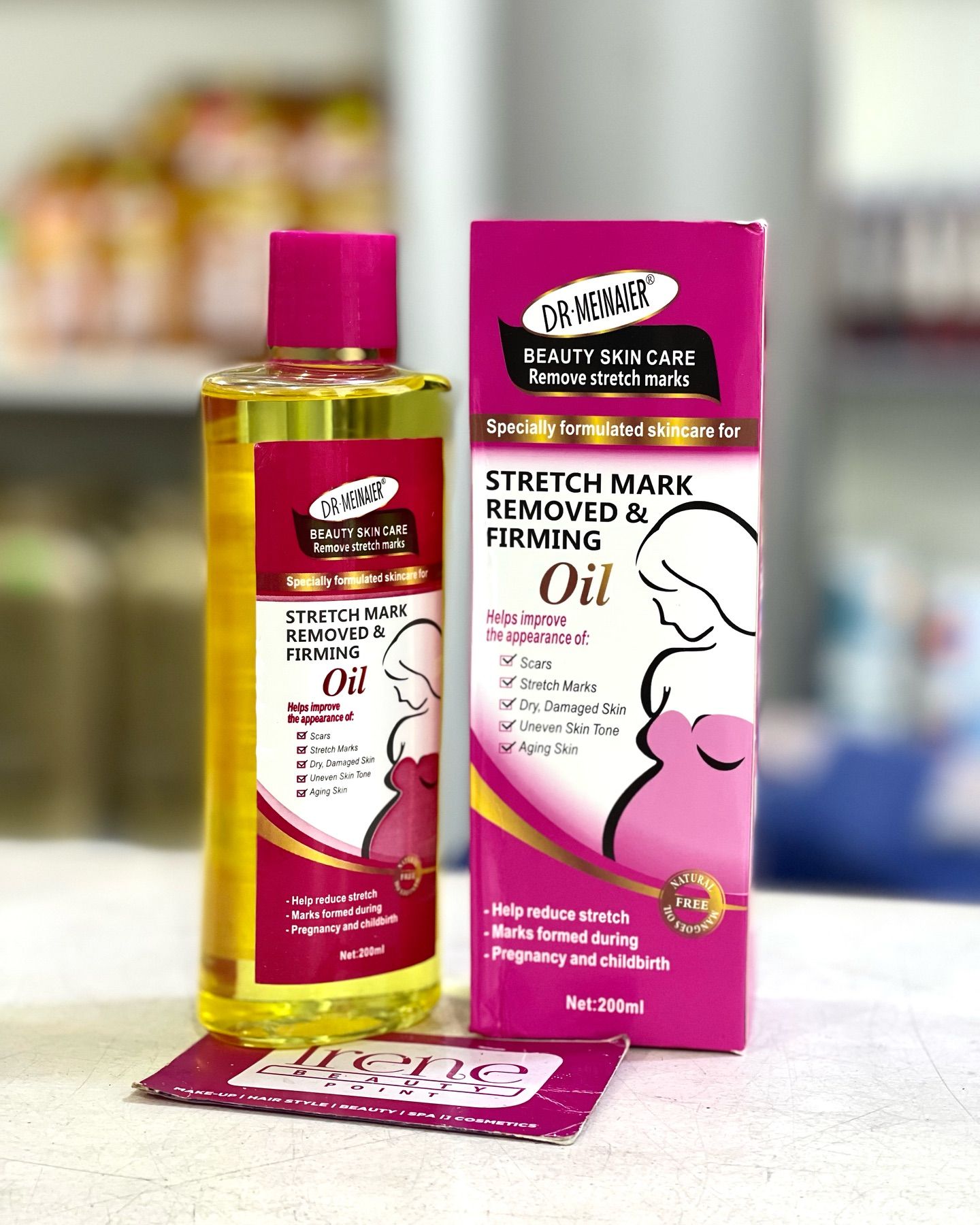 DR MEINAIER Stretch Mark Remover & Firming Oil - 200ml Removes Stretch Marks Evens Out The Skin Tone Removes Pregnancy Marks Prevent Skin Aging 200ml