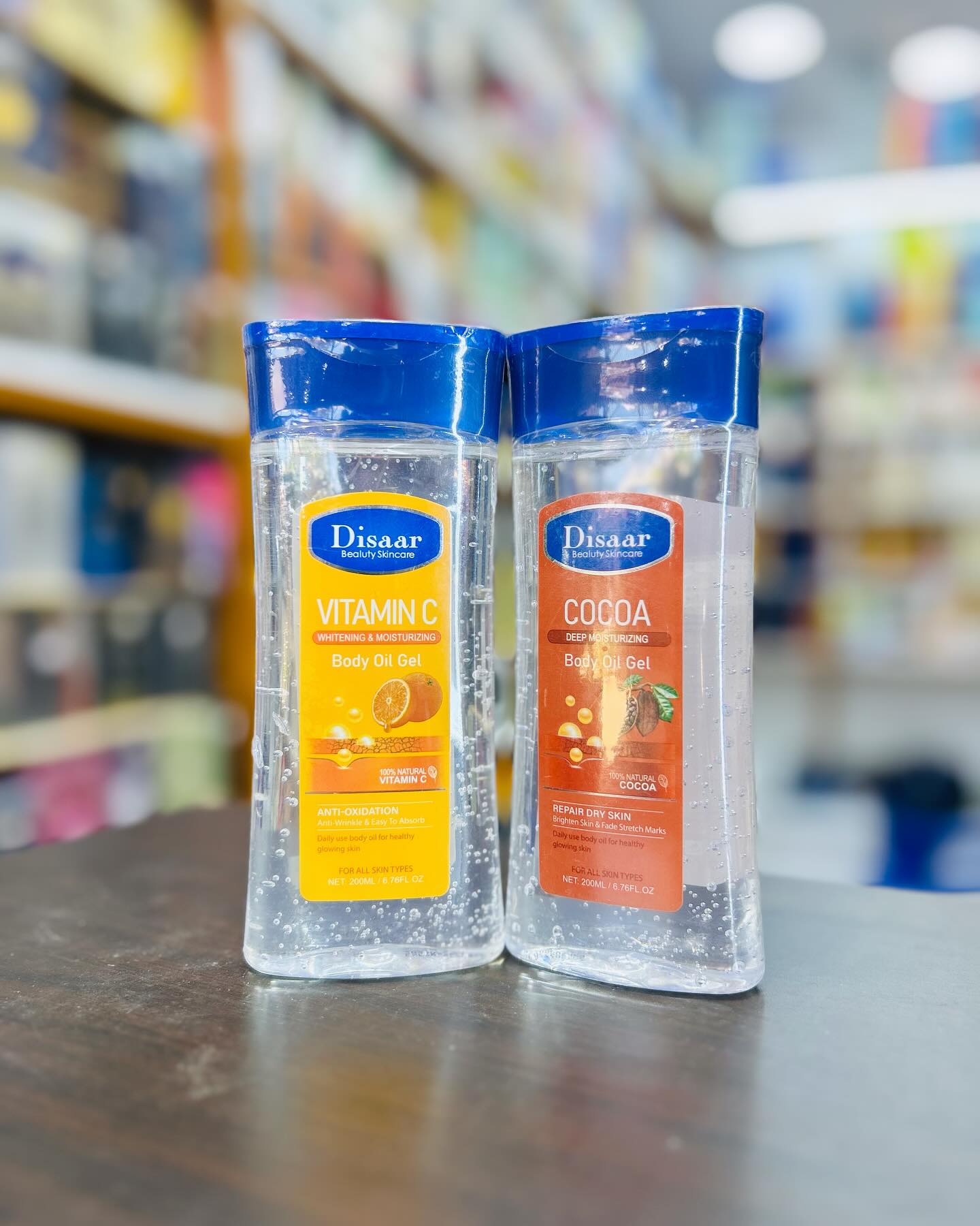 Disaar Cocoa Deep Moisturizing Body Oil Gel - 200ml Revives Dry and Dull-Looking Skin For a Healthy Glow Revitalize Dry and Dull-looking Skin Pure Cocoa Butter and Replenishing oils