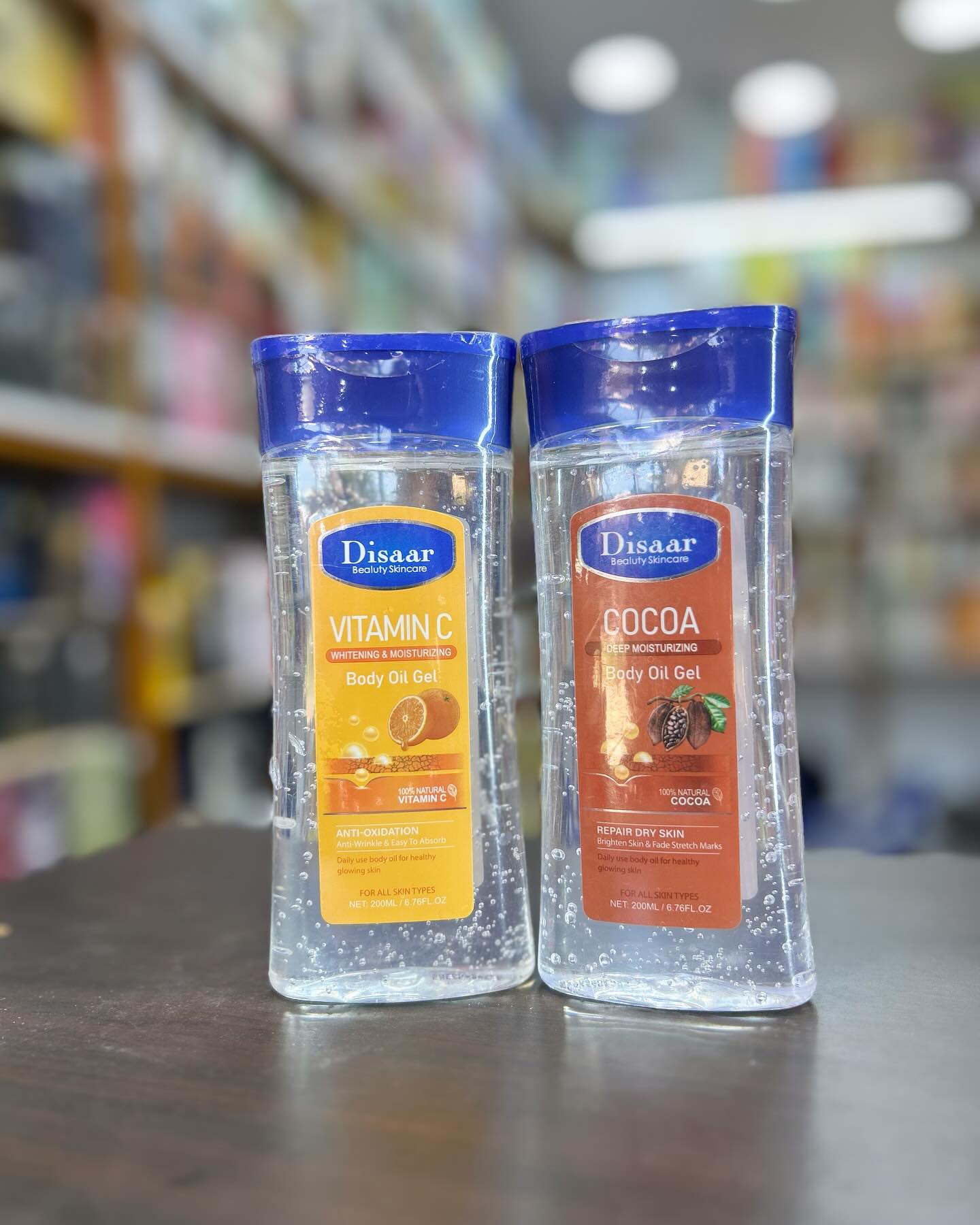 Disaar Cocoa Deep Moisturizing Body Oil Gel - 200ml Revives Dry and Dull-Looking Skin For a Healthy Glow Revitalize Dry and Dull-looking Skin Pure Cocoa Butter and Replenishing oils