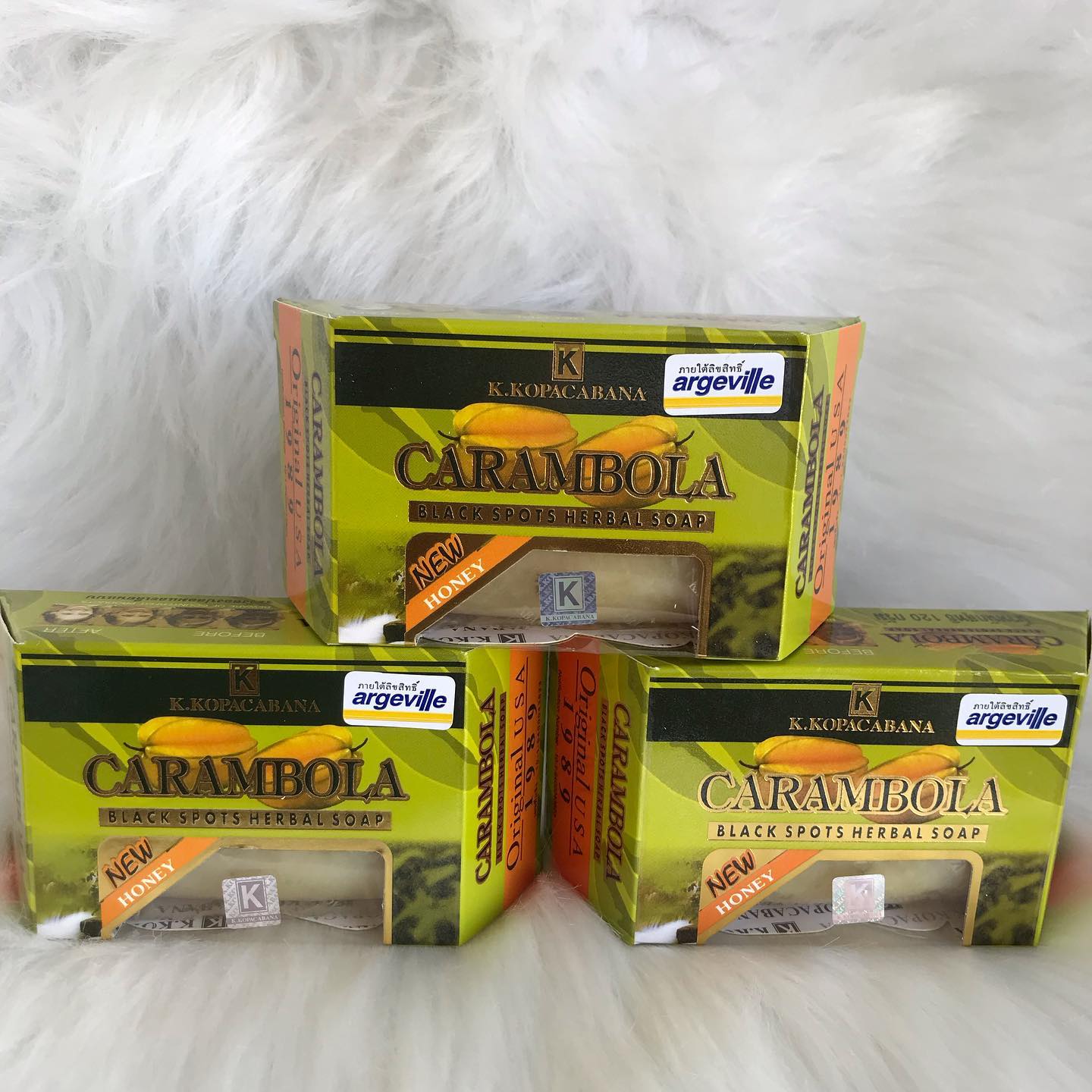 Carambola Black Spots Herbal Soap With Honey for Removing Pimples & Blackheads Cleansing Nourishing Bar Bathing Organic Detoxifying Anti Ageing Full Body Natural Deep Cleaning Fruit  Fragrance 120g