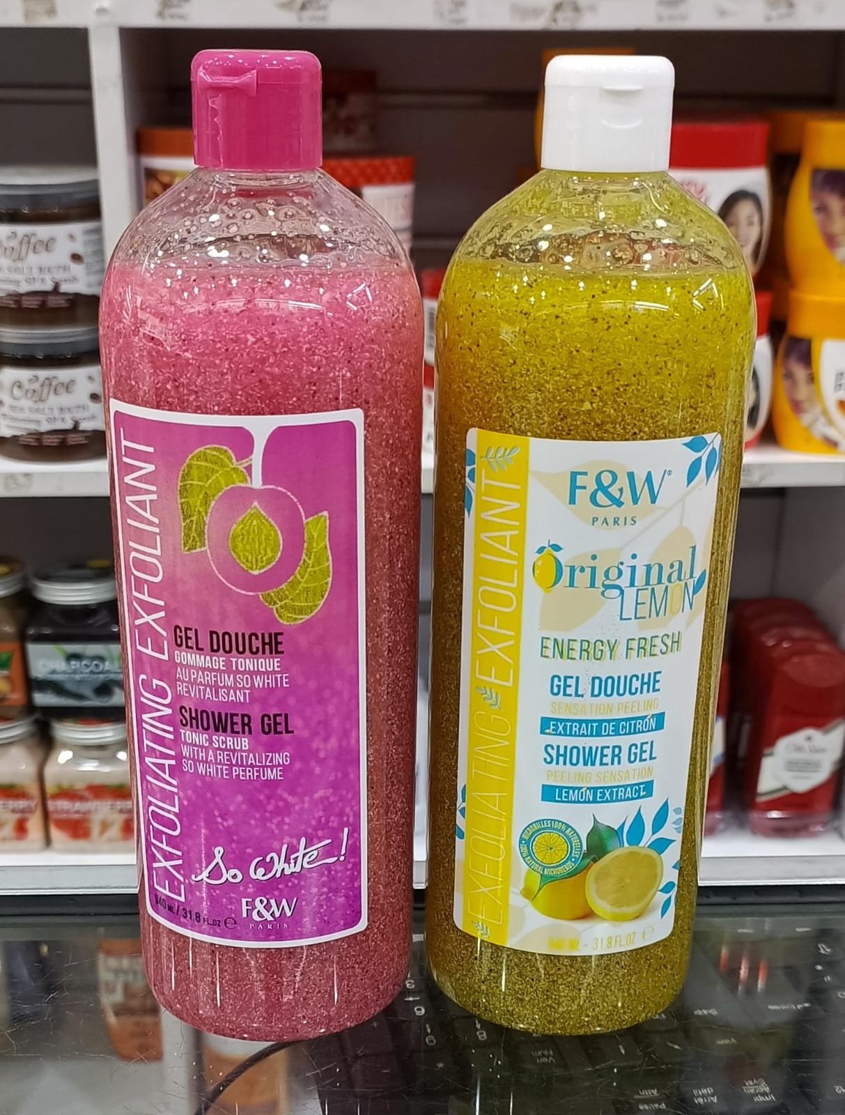 Fair and White Gold Exfoliating Shower Gel Exfoliates and Cleanses skin, Leaving it Radiant and Even-Tone Get Beautiful, Soft Skin Like Never Before Body Wash