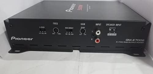 Pioneer 500w Car Amplifier GM-E7002 Pioneer 2 Channel Bridgeable Amplifier with Bass Boost Class AB 4 Ohms Speaker Resistance Bass Boost Controller Car Audio Car Amplifiers
