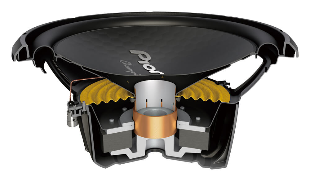 Pioneer TS-W32S4 12" Single Voice Coil 4 Ohm Component Subwoofer 1,500 Watts Max / 400 Watts RMS Flush Mount Surround Sound RMS400 W GRADE Champion Series Car Audio Car Amplifiers Car Speaker
