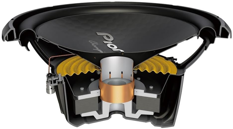 Pioneer TS-W32S4 12" Single Voice Coil 4 Ohm Component Subwoofer 1,500 Watts Max / 400 Watts RMS Flush Mount Surround Sound RMS400 W GRADE Champion Series Car Audio Car Amplifiers Car Speaker