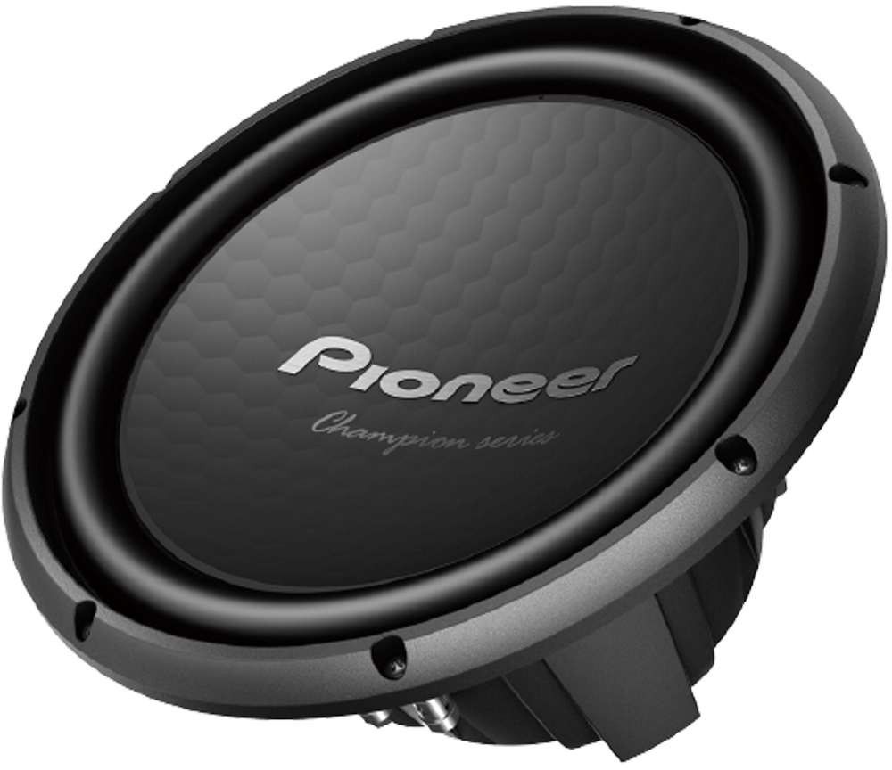 Pioneer TS-W32S4 12" Single Voice Coil 4 Ohm Component Subwoofer 1,500 Watts Max / 400 Watts RMS Flush Mount Surround Sound RMS400 W GRADE Champion Series Car Audio Car Amplifiers Car Speaker