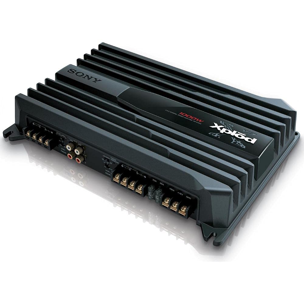 SONY Xplod XM-N502 Bridgeable 2-Channel Car Audio Power Amplifier 500 Watt Max Automatic Thermal Control Single Sided Connections Car Audio Car Amplifiers