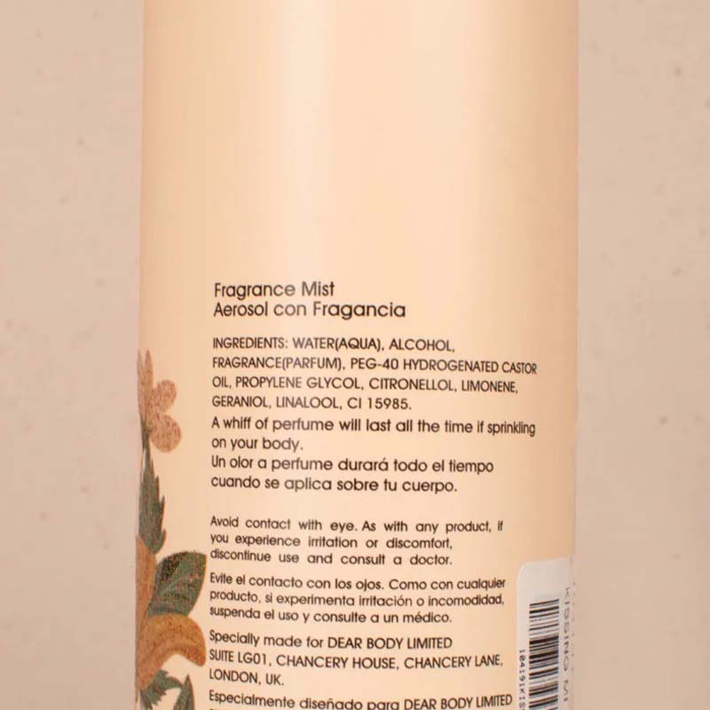 Body Luxuries Kissing Mizzle 250ml Fragrance Body Mist For Women Romantic Perfume Set for Women - Long-Lasting, Non-Irritating, Multi-Purpose Spray Girls Body Signature Collections