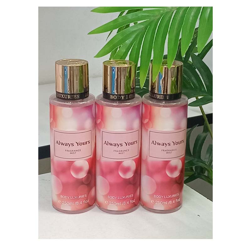 3 Packs Body Luxuries Always Yours 250ml Fragrance Body Mist For Women Romantic Perfume Set for Women - Long-Lasting, Non-Irritating, Multi-Purpose Spray Girls Body Signature Collections