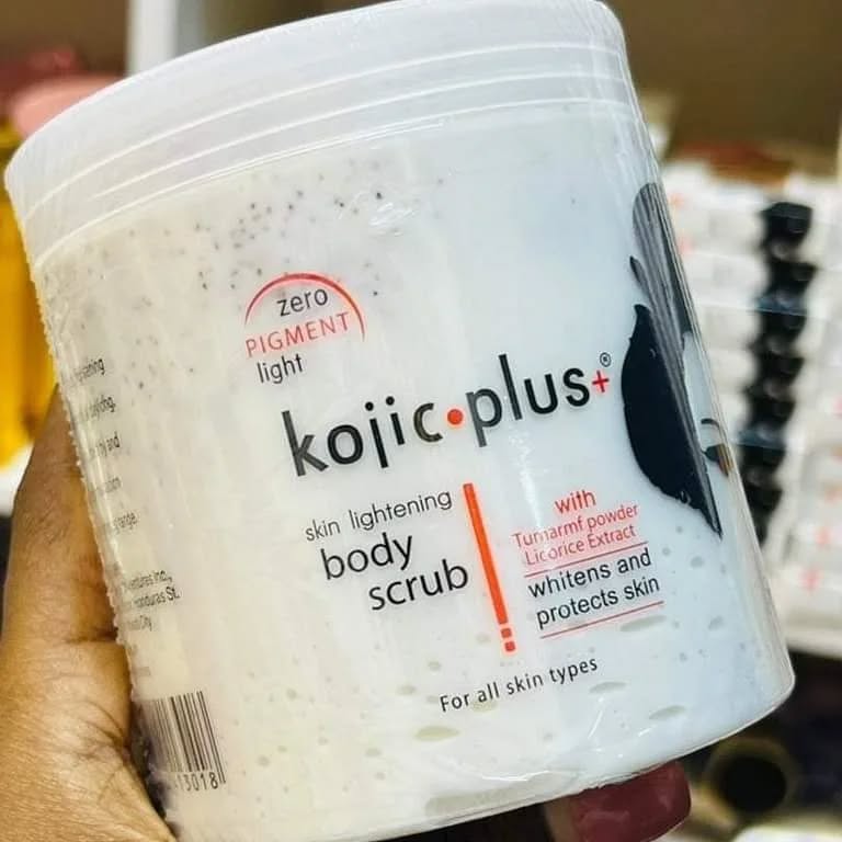Kojie San Kojic Plus + Body Plus Lightening Face And Body Scrub Remove Excess Oil and Dead Skin Cells Healthier, Fresher Looking Complextion Body Scrubs and Treatments