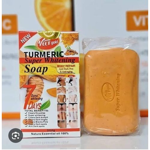 3 Packs VEET GOLD Turmeric [Oil + Soap + Cream]Supper Whitening Oil Clears Knuckles Removes Dirt & Impurities Super Whitening Clears Dark Thighs Anti Darkspots