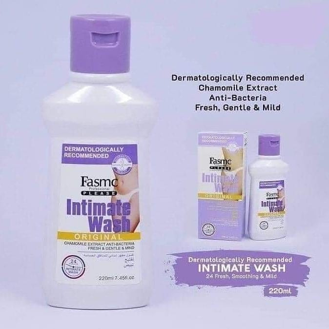 Fasmc Intimate Femine Wash Dermatological Recommended Intimate Wash pH-Balanced Formula Prevents Irritation and Odors Gentle Cleansing Action Feminine Washes