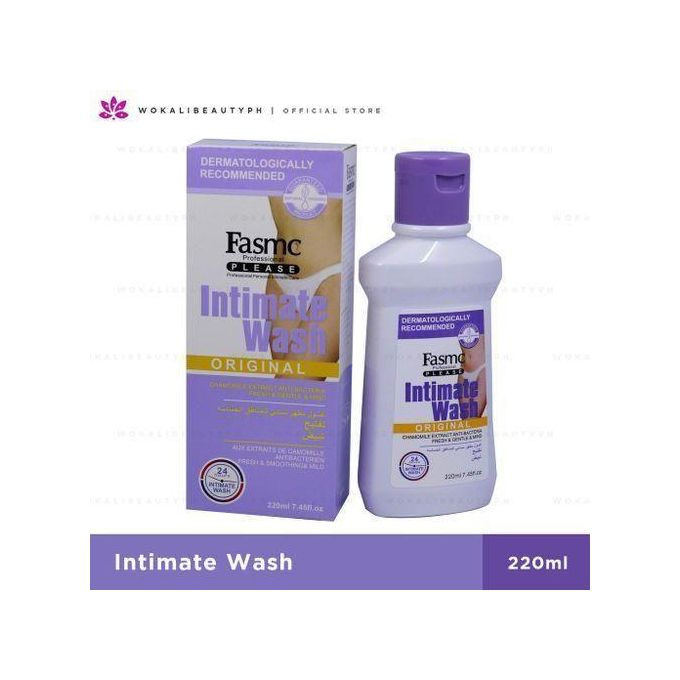 Fasmc Intimate Femine Wash Dermatological Recommended Intimate Wash pH-Balanced Formula Prevents Irritation and Odors Gentle Cleansing Action Feminine Washes