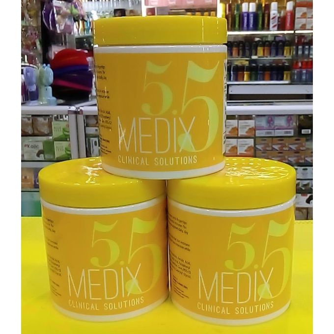 Medix 5.5 GINGER & GINSENG Anti-Aging, & Anti-Dark Spots Firming & Brightening Body Cream Plumps & Moisturizes Removes Wrinkles & Dark Spots 500ml