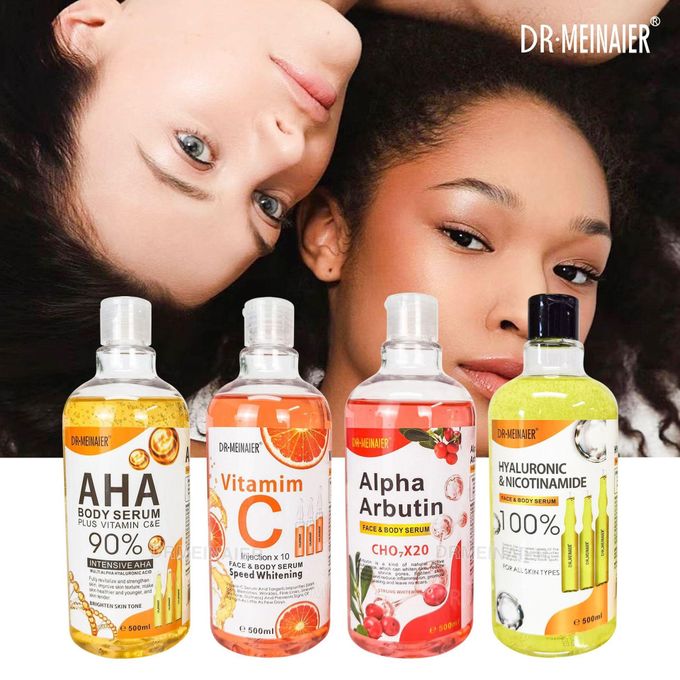DR MEINAIER Vitamin C Serum for Face and Body Anti-Wrinkle Moisturizer Original Freckle Fade Dark Spot 500ml Anti-aging, Brightening Skin, Anti-acne Facial Serum
