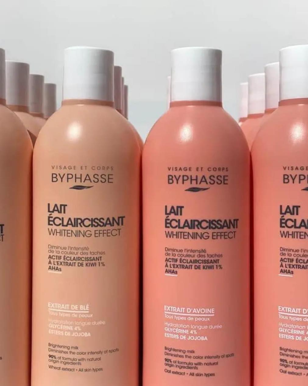 Byphasse Unifying Milk with Brightening Properties, Wheat Extract, Cream, 500ml Brightens, Brightens and Evens The Complexion Long-lasting Hydration Cleanser