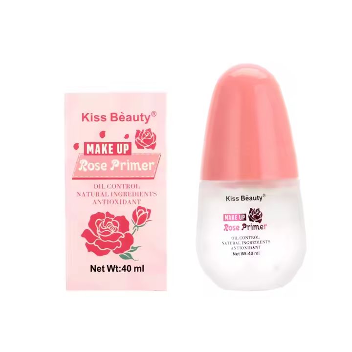 Kiss Beauty 40 ml Natural Antioxidant Oil Control Face Makeup Rose Primer Base Makeup Primer Moisturizer, anti-wrinkle, CONCEALER, PORES, Natural, OIL-CONTROL